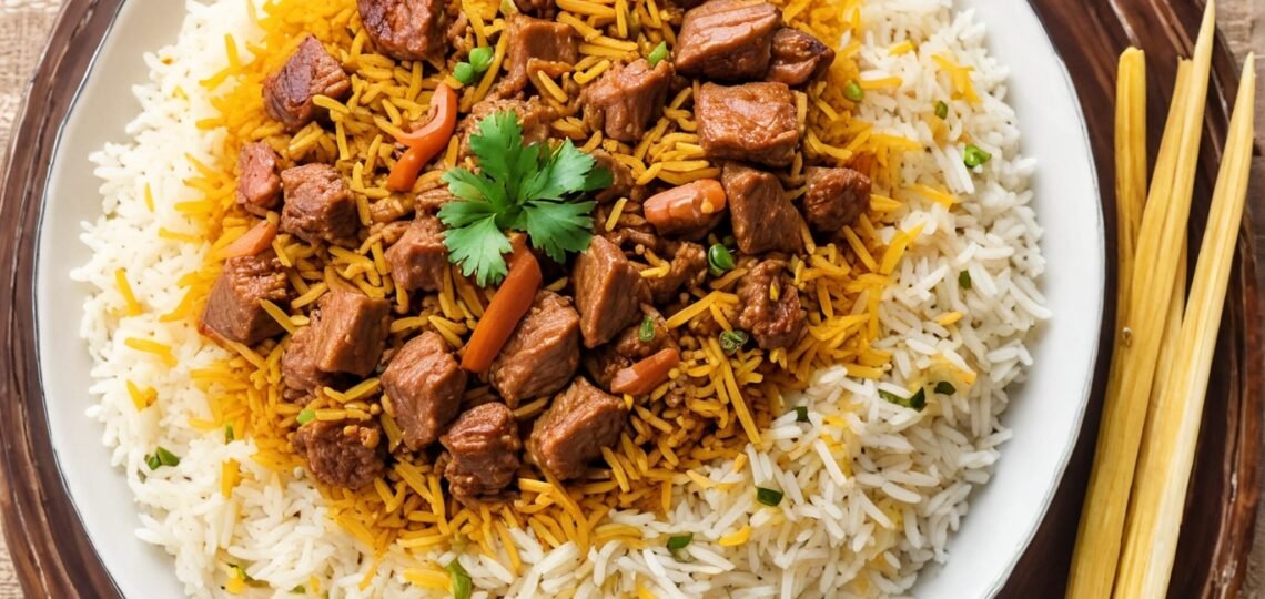 رز بخاري باللحم